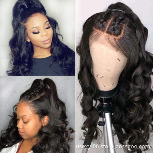 Wholesale Lace Wig Vendors Natural Brazilian Cuticle Aligned Virgin Hair Wig Lace Front Human Hair Wigs For Black Women